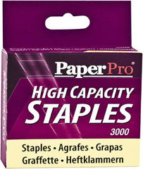 PaperPro - 3/8" Leg Length, Steel High Capacity Staples - 65 Sheet Capacity, For Use with PaperPros 1200 & 1210 - Apex Tool & Supply