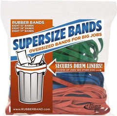 Alliance - 12" Circumference, 1/4" Wide, Heavy-Duty Band Rubber Band Strapping - 24 Pieces - Apex Tool & Supply