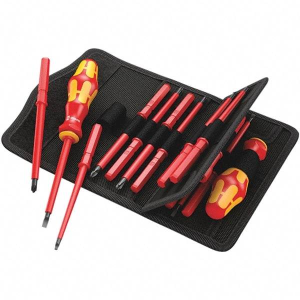 Wera - Screwdriver Bit Sets Type: Insulated Drive Size: 1/4 (Inch) - Apex Tool & Supply
