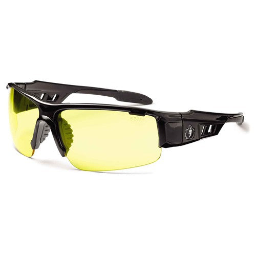 DAGR Yellow Lens Black Safety Glasses - Apex Tool & Supply