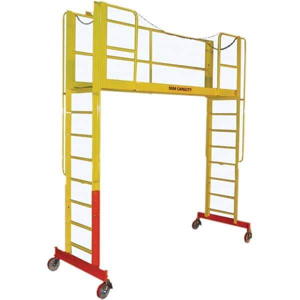 TRI-ARC - Rolling & Wall Mounted Ladders & Platforms Type: Double Entry Work Platform Style: Adjustable Height - Apex Tool & Supply