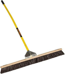 SEYMOUR-MIDWEST - 36" General Purpose Polypropylene Push Broom - 3" Bristle Length, Wood Block, Bolt-On Handle Connection, Handle Included - Apex Tool & Supply