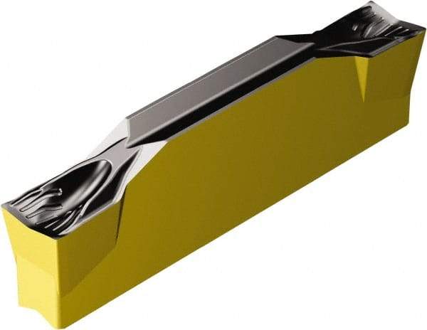Sandvik Coromant - N123H2-...H CF 4325 Grade, 0.1575" Cutting Width, Carbide Cutoff Insert - 0° Neutral Lead Angle, 0.0059" Cnr Rad, TiCN/Al2O3/TiN Coated - Apex Tool & Supply