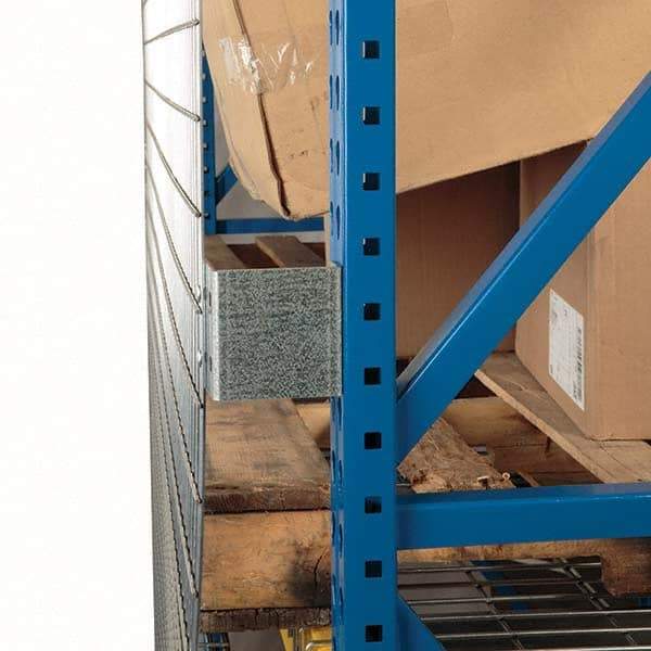 Folding Guard - Temporary Structure Parts & Accessories Type: Offset Bracket for Qwik Fence Pallet Rack Backing Width (Inch): 6 - Apex Tool & Supply