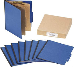 ACCO - 11 x 8 1/2", Letter Size, Dark Blue, File Folders with Top Tab - Right of Center Tab Cut Location - Apex Tool & Supply