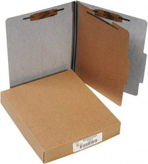 ACCO - 11 x 8 1/2", Letter Size, Gray, File Folders with Top Tab - Right of Center Tab Cut Location - Apex Tool & Supply