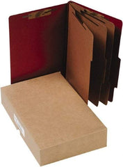 ACCO - 14 x 8 1/2", Legal, Earth Red, File Folders with Top Tab - Right of Center Tab Cut Location - Apex Tool & Supply