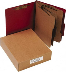 ACCO - 11 x 8 1/2", Letter Size, Earth Red, File Folders with Top Tab - Right of Center Tab Cut Location - Apex Tool & Supply