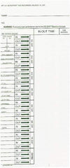 Acroprint Time Recorder - 1-3/4" High x 4-1/5" Wide Weekly Time Cards - White, Use with Acroprint ATR240, ATR360 - Apex Tool & Supply