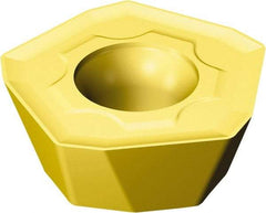 Sandvik Coromant - 419R1405 MM Grade 2040 Carbide Milling Insert - TiCN/Al2O3/TiN Finish, 5.56mm Thick, 14mm Inscribed Circle, 0.8mm Corner Radius - Apex Tool & Supply