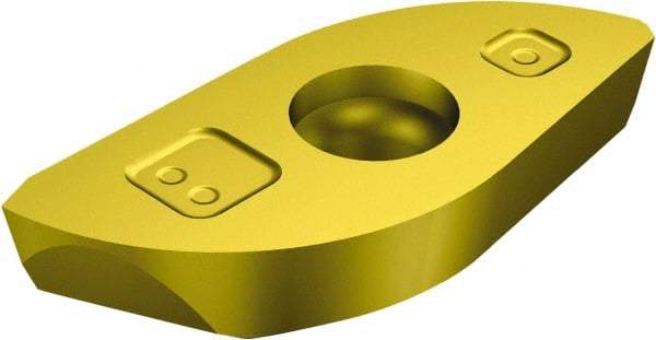 Sandvik Coromant - RA2161302 E-M Grade 1025 Carbide Milling Insert - TiCN/TiN Finish, 3/32" Thick, 1/4" Corner Radius - Apex Tool & Supply