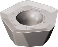 Sandvik Coromant - 419R1405 PM Grade 1040 Carbide Milling Insert - TiAlN2 Finish, 5.56mm Thick, 14mm Inscribed Circle, 0.8mm Corner Radius - Apex Tool & Supply