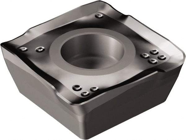 Sandvik Coromant - 490R08T308 KM Grade 3040 Carbide Milling Insert - TiCN/Al2O3 Finish, 3.3mm Thick, 8.5mm Inscribed Circle, 0.8mm Corner Radius - Apex Tool & Supply
