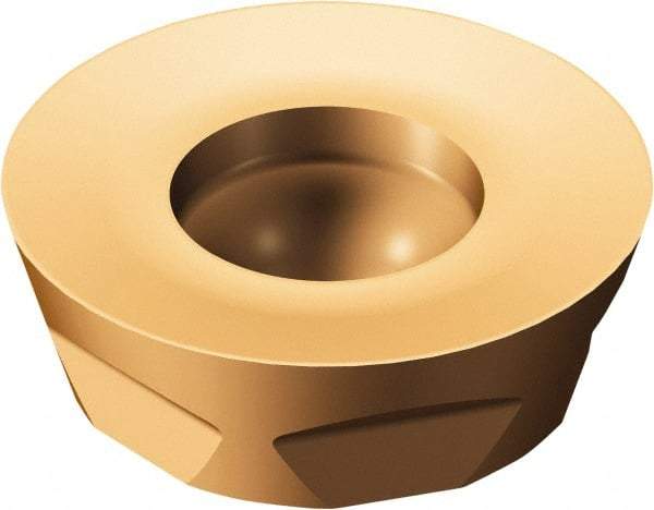Sandvik Coromant - R3001340 PL Grade 1030 Carbide Milling Insert - TiAlN Finish, 5/32" Thick, 1/2" Inscribed Circle, 1/4" Corner Radius - Apex Tool & Supply