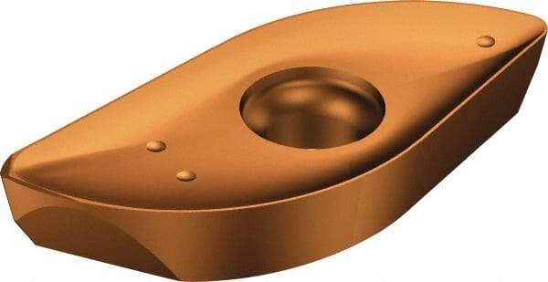 Sandvik Coromant - RA2161302 M-M Grade 1030 Carbide Milling Insert - TiAlN Finish, 3/32" Thick, 1/4" Corner Radius - Apex Tool & Supply