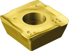 Sandvik Coromant - 490R08T308 MM Grade S40T Carbide Milling Insert - TiCN/Al2O3/TiN Finish, 3.3mm Thick, 8mm Inscribed Circle, 0.8mm Corner Radius - Apex Tool & Supply