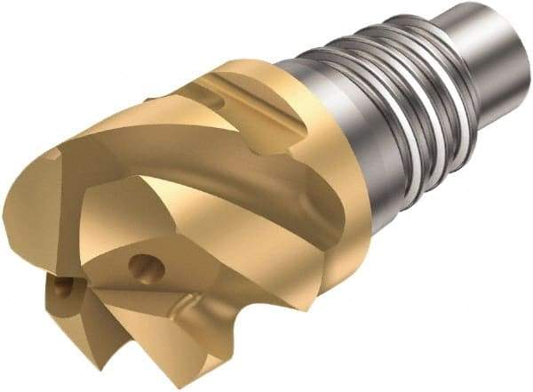 Sandvik Coromant - 31625HM Straight Grade 1030 Carbide High Feed Milling Tip Insert - TiAlN Finish, 5 Flutes, 25mm Cutting Diam, 13mm Depth of Cut, 0.1181" Cnr Rad, 50° Helix - Apex Tool & Supply