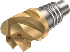 Sandvik Coromant - 31625HM Straight Grade 1030 Carbide High Feed Milling Tip Insert - TiAlN Finish, 5 Flutes, 25mm Cutting Diam, 13mm Depth of Cut, 0.1181" Cnr Rad, 50° Helix - Apex Tool & Supply