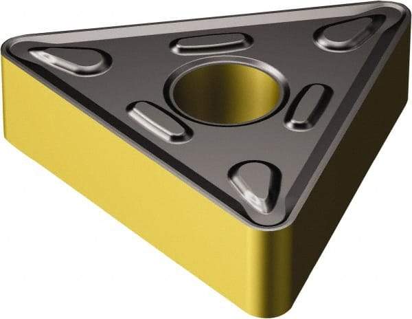 Sandvik Coromant - TNMG666 HM Grade 4335 Carbide Turning Insert - TiCN/AI2O3/TiN Finish, 60° Triangle, 3/4" Inscr Circle, 3/8" Thick, 3/32" Corner Radius - Apex Tool & Supply