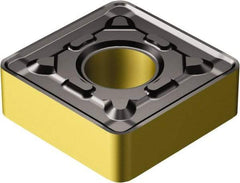 Sandvik Coromant - SNMG866 PR Grade 4325 Carbide Turning Insert - TiCN/Al2O3/TiN Finish, 90° Square, 1" Inscr Circle, 3/8" Thick, 3/32" Corner Radius - Apex Tool & Supply