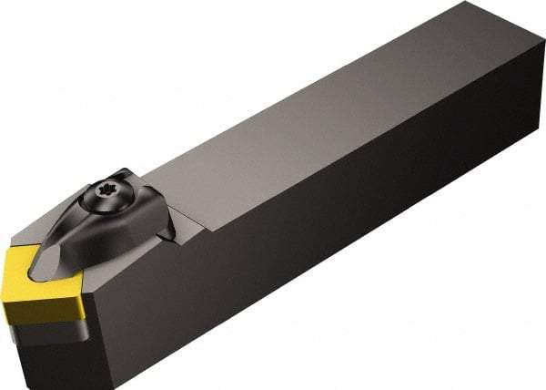 Sandvik Coromant - DSDNN, Neutral Cut, 45° Lead Angle, 1" Shank Height x 1" Shank Width, Negative Rake Indexable Turning Toolholder - 6" OAL, SNMG 432 Insert Compatibility, Series T-Max P - Apex Tool & Supply