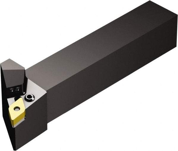 Sandvik Coromant - PDJNR/L..HP, Right Hand Cut, -3° Lead Angle, 20mm Shank Height x 20mm Shank Width, Negative Rake Indexable Turning Toolholder - 125mm OAL, DNMG 11 04 08, DNMG 332 Insert Compatibility, Series T-Max P - Apex Tool & Supply