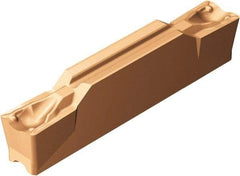 Sandvik Coromant - L2N123x2 TF Grade 1125, 8mm Cutting Width Carbide Grooving Insert - 28mm Max Depth of Cut, Neutral, 0.8mm Corner Radius, TiAlN Finish - Apex Tool & Supply