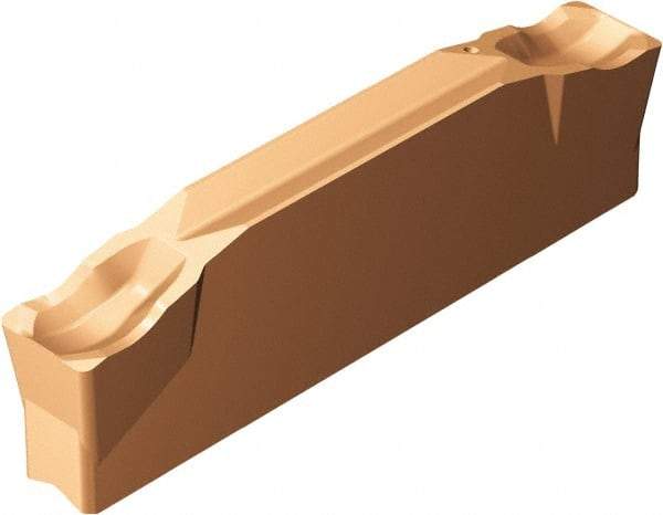 Sandvik Coromant - N123x2K CR 1125 Grade, 0.2362" Cutting Width, Carbide Cutoff Insert - 0° Neutral Lead Angle, 0.0157" Cnr Rad, TiAlN Coated - Apex Tool & Supply