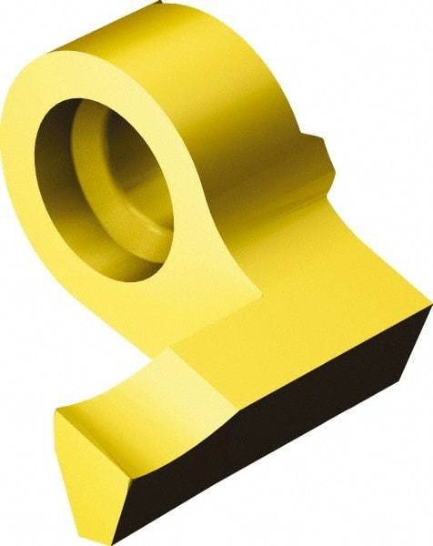 Sandvik Coromant - 09MB Grade 1025, 2mm Cutting Width Carbide Grooving Insert - 5mm Max Depth of Cut, Right Hand, 0.2mm Corner Radius, TiAlN/TiN Finish - Apex Tool & Supply