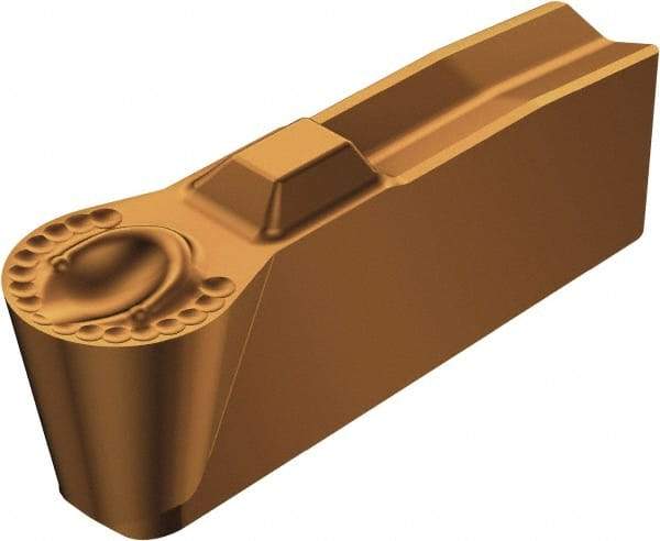 Sandvik Coromant - 25N151.3 7P 3mm Cutting Width Carbide Grooving Insert - 1.3mm Max Depth of Cut, Neutral, 1.5mm Corner Radius, TiAlN Finish - Apex Tool & Supply