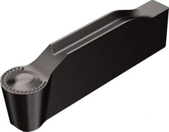 Sandvik Coromant - 0400N123 Grade 1105, 4mm Cutting Width Carbide Grooving Insert - 1.8mm Max Depth of Cut, Neutral, 2mm Corner Radius, TiAlN2 Finish - Apex Tool & Supply