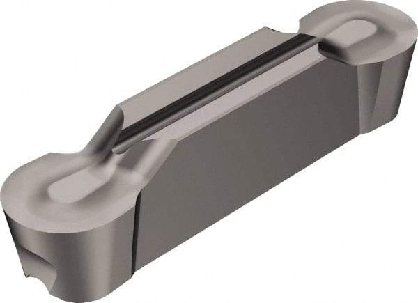 Sandvik Coromant - J2N123x2 AM 6mm Cutting Width Carbide Grooving Insert - 22.2mm Max Depth of Cut, Neutral, 3mm Corner Radius, Uncoated - Apex Tool & Supply