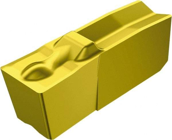 Sandvik Coromant - 09725N151.3 4G Grade 235, 2.46mm Cutting Width Carbide Grooving Insert - Neutral, 0.33mm Corner Radius, TiCN/TiN Finish - Apex Tool & Supply