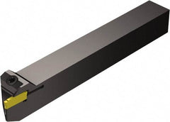 Sandvik Coromant - R/LF123..B-S, Internal or External, Right Hand, 8.13mm Max Depth of Cut, Indexable Grooving Tool Holder - N123D2-0150-0002-CM Insert Compatibility, 15.88mm Shank Height, 15.88mm Shank Width, 127mm OAL - Apex Tool & Supply