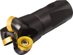 Sandvik Coromant - 4 Inserts, 1-1/2" Cutter Diam, 1/4" Max Depth of Cut, Indexable High-Feed Face Mill - 4.0158" High, RA200..MNxx Toolholder, RCKT 13 04 00 Inserts, Series CoroMill 200 - Apex Tool & Supply