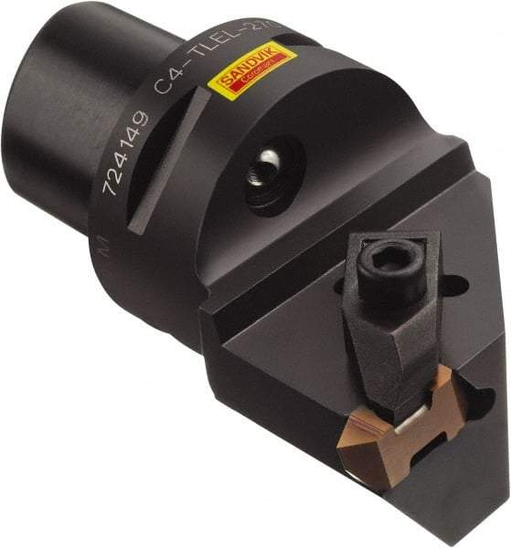 Sandvik Coromant - Cx-TLEL Insert, 2.559" Head Length, Modular Grooving Blade Holder Head - Right Hand Cut, System Size C6, Through Coolant, Series Top Lok - Apex Tool & Supply