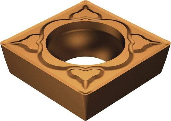 Sandvik Coromant - SCMT431 MM Grade 1125 Carbide Turning Insert - TiAlN/AlCr2O3 Finish, 90° Square, 1/2" Inscr Circle, 3/16" Thick, 1/64" Corner Radius - Apex Tool & Supply