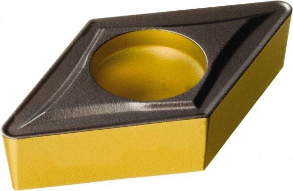 Sandvik Coromant - DCMT32.53 UR Grade 4335 Carbide Turning Insert - TiCN/AI2O3/TiN Finish, 55° Diamond, 3/8" Inscr Circle, 5/32" Thick, 3/64" Corner Radius - Apex Tool & Supply