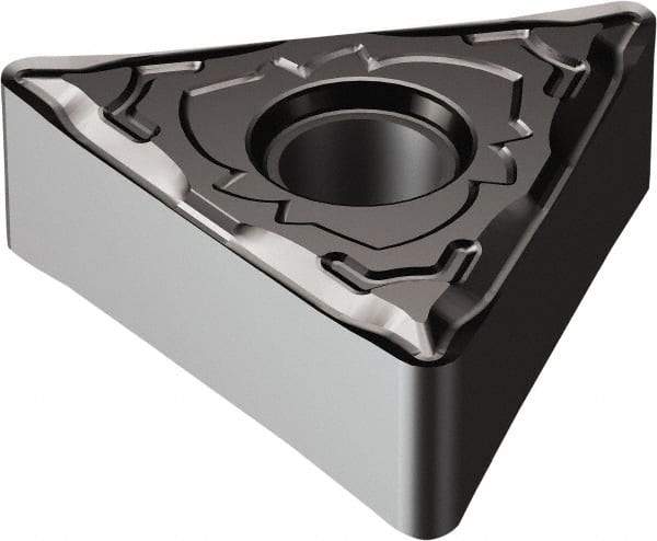Sandvik Coromant - TNMG331 SF Grade 1105 Carbide Turning Insert - TiAlN Finish, 60° Triangle, 3/8" Inscr Circle, 3/16" Thick, 1/64" Corner Radius - Apex Tool & Supply