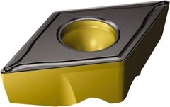 Sandvik Coromant - TRDC1308 M Grade 4325 Carbide Turning Insert - TiCN/AI2O3/TiN Finish, 55° Diamond, 11mm Inscr Circle, 5.525mm Thick, 1/32" Corner Radius - Apex Tool & Supply