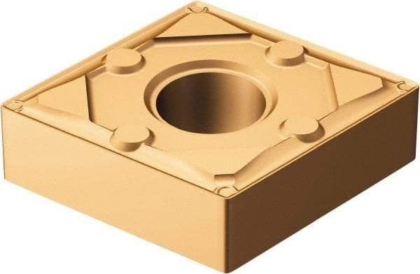 Sandvik Coromant - CNMG432 WF Grade 1115 Carbide Turning Insert - TiAlN/AlCr2O3 Finish, 80° Diamond, 1/2" Inscr Circle, 3/16" Thick, 1/32" Corner Radius - Apex Tool & Supply