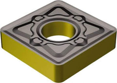 Sandvik Coromant - SNMG432 KM Grade 3205 Carbide Turning Insert - TiCN/AI2O3/TiN Finish, 90° Square, 1/2" Inscr Circle, 3/16" Thick, 1/32" Corner Radius - Apex Tool & Supply