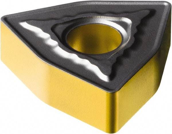Sandvik Coromant - WNMG433 MR Grade 4305 Carbide Turning Insert - TiCN/Al2O3/TiN Finish, 80° Trigon, 1/2" Inscr Circle, 3/16" Thick, 3/64" Corner Radius - Apex Tool & Supply