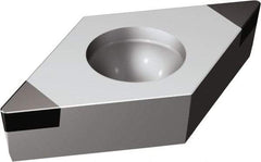 Sandvik Coromant - DCGW32.51 Grade 7025 Carbide Turning Insert - Uncoated, 55° Diamond, 3/8" Inscr Circle, 5/32" Thick, 1/64" Corner Radius - Apex Tool & Supply