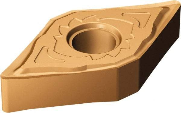 Sandvik Coromant - DNGG43.3 SGF Grade 1125 Carbide Turning Insert - TiAlN/AlCr2O3 Finish, 55° Diamond, 1/2" Inscr Circle, 3/16" Thick, 0.0992mm Corner Radius - Apex Tool & Supply