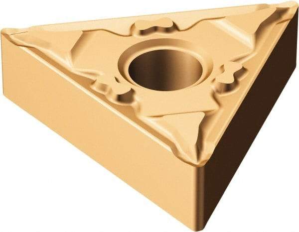 Sandvik Coromant - TNMG332 MF Grade 1115 Carbide Turning Insert - TiAlN/AlCr2O3 Finish, 60° Triangle, 3/8" Inscr Circle, 3/16" Thick, 1/32" Corner Radius - Apex Tool & Supply