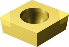 Sandvik Coromant - CCGW32.51 Grade 7015 Carbide Turning Insert - TiN Finish, 80° Diamond, 3/8" Inscr Circle, 5/32" Thick, 1/64" Corner Radius - Apex Tool & Supply