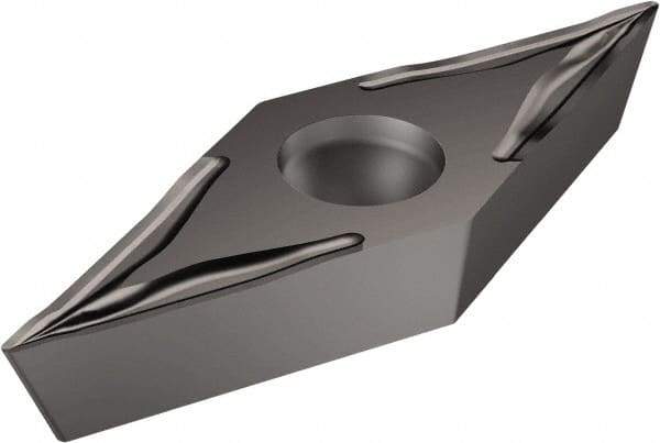 Sandvik Coromant - VCET220 UM Grade 1105 Carbide Turning Insert - TiAlN Finish, 35° Diamond, 1/4" Inscr Circle, 1/8" Thick, 0.2mm Corner Radius - Apex Tool & Supply