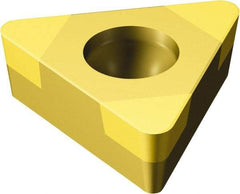 Sandvik Coromant - TPGW221 Grade 7015 CBN Turning Insert - TiN Finish, 60° Triangle, 1/4" Inscr Circle, 1/8" Thick, 1/64" Corner Radius - Apex Tool & Supply