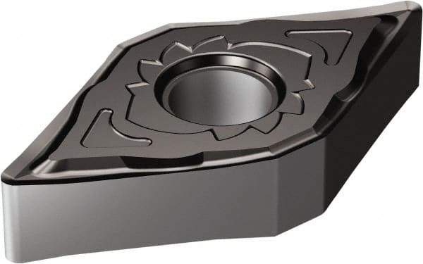 Sandvik Coromant - DNGG431 SGF Grade 1105 Carbide Turning Insert - TiAlN Finish, 55° Diamond, 1/2" Inscr Circle, 3/16" Thick, 1/64" Corner Radius - Apex Tool & Supply